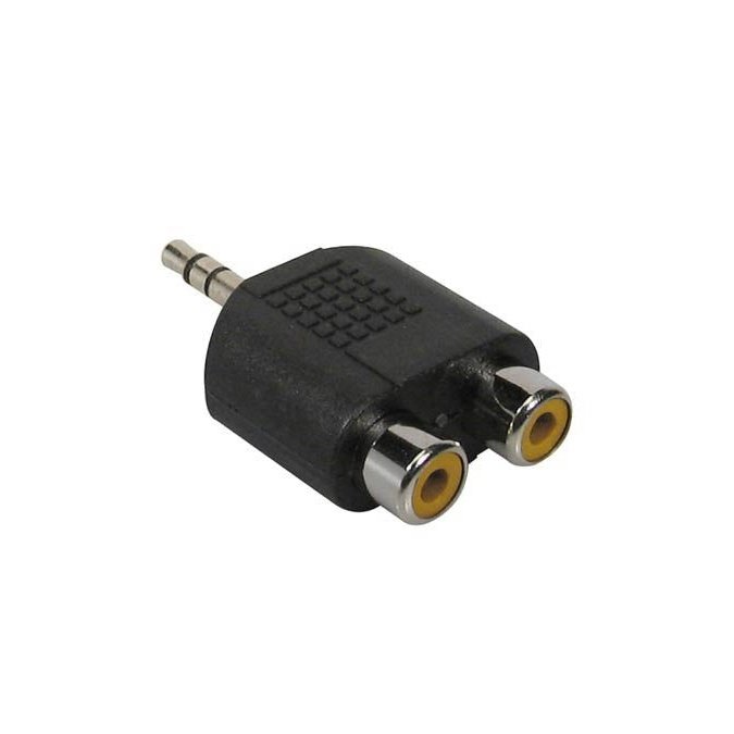 2x RCA-auf-Miniklinken-Adapter