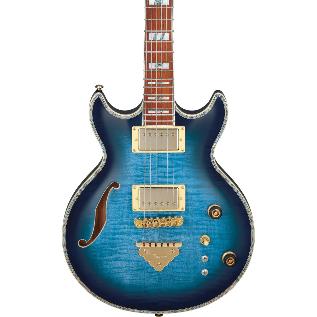 Ibanez AR520HFM Light Blue Burst semi-akoestische gitaar