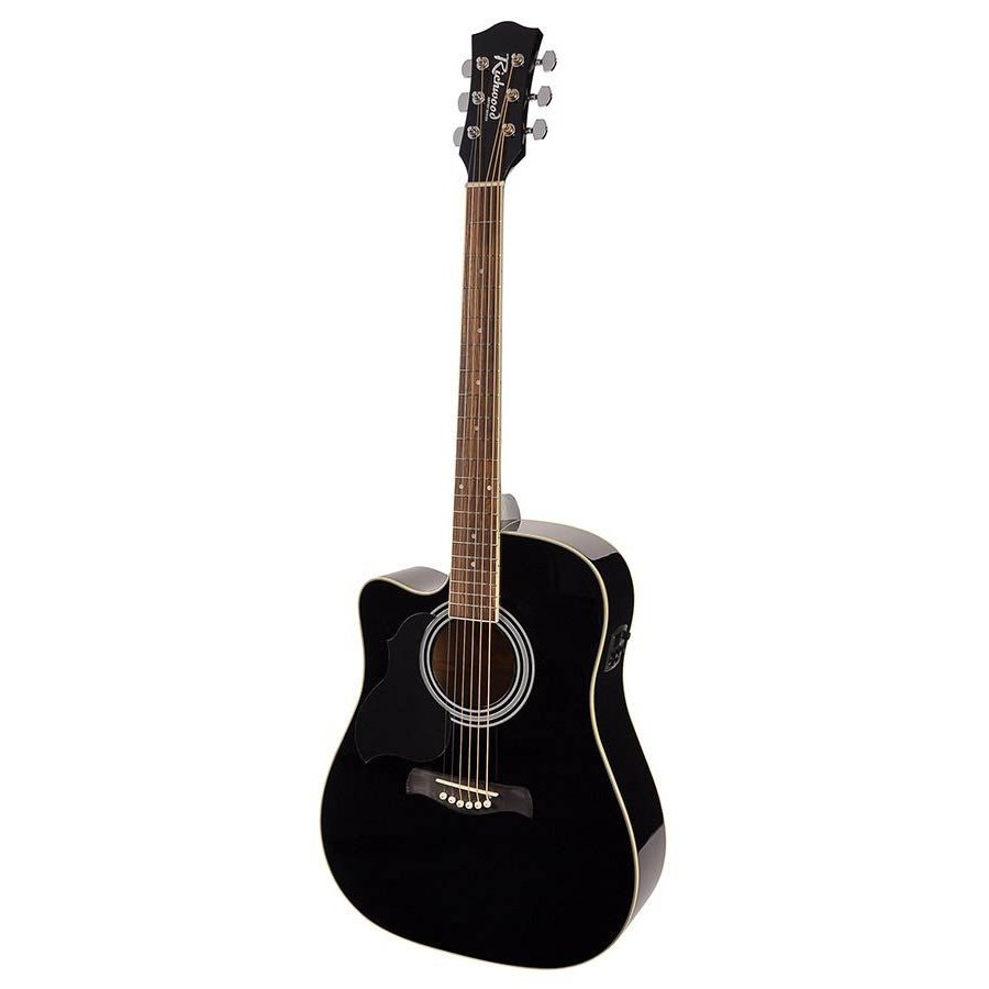 Richwood RD-12L-CEBK Akustikgitarre für Linkshänder 