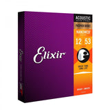 Elixir 16052 Acoustic Phosphor Bronze Nanoweb Light 12-53