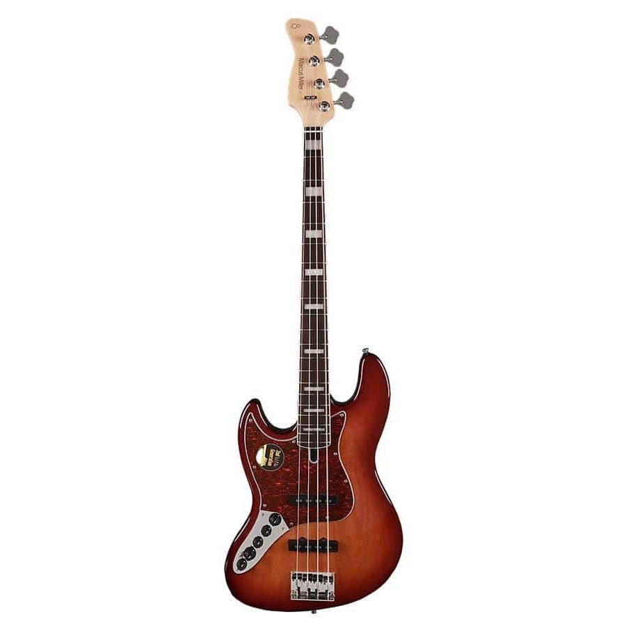 Sire Marcus Miller V7-4 Alder Tobacco Sunburst E-Bass für Linkshänder