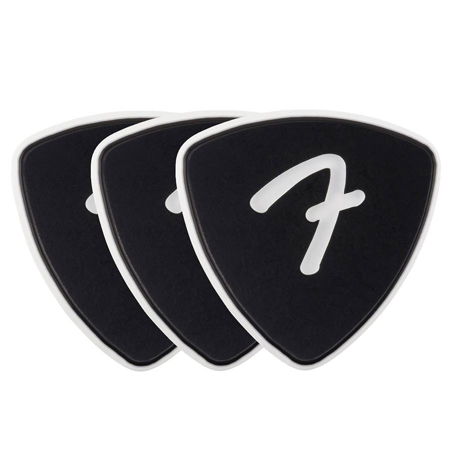 Fender Celluloid Picks 346 Shape Plectrums 1.5mm 3-Pack Zwart