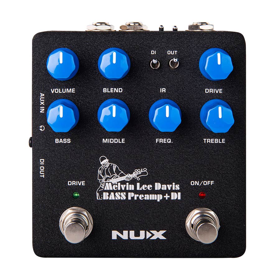 Nux NBP-5 Basgitaar Voorversterker Pedal MELVIN LEE DAVIS SIGNATURE