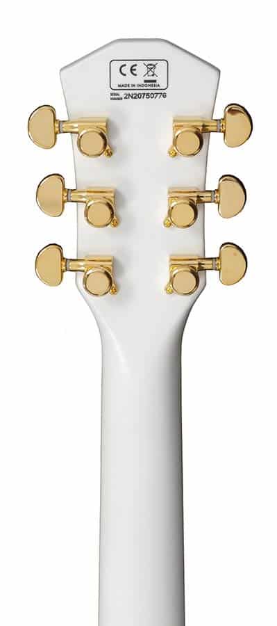 Vater Larry Carlton L7 Weiße E-Gitarre