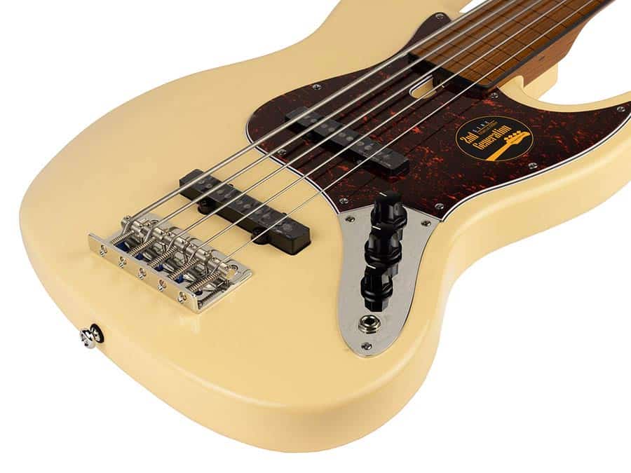 Sire Marcus Miller V5-5 Alder Vintage White Fretless E-Bass