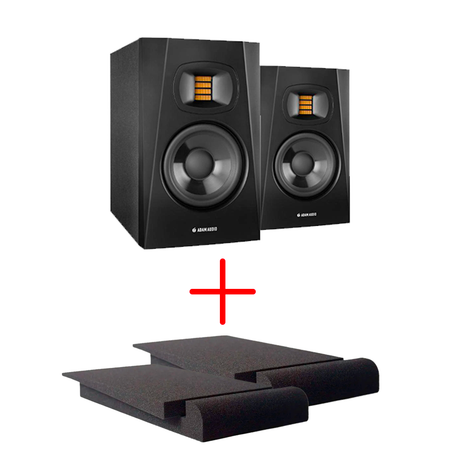 Adam T7V Actieve Studio Monitoren + Monitor Pads Set van 2