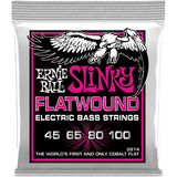 Ernie Ball 2814 45-100 Slinky Flatwound Snaren voor Elektrische Basgitaar