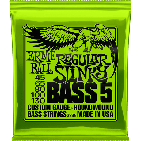 Ernie Ball 2836 Bass 5 Regular Slinky 045 - 130 Snarenset