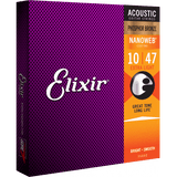 Elixir 16002 Acoustic Phosphor Bronze Nanoweb Light 10-47