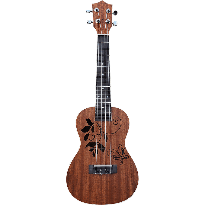 CLX Leaves Mahagoni-Konzert-Ukulele