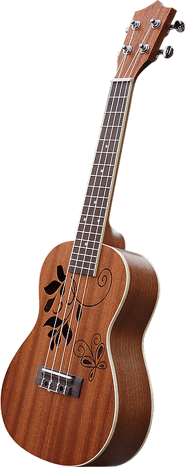 CLX Leaves Mahagoni-Konzert-Ukulele