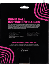 Ernie Ball 6044 gekrulde instrumentkabel wit | 9 Meter