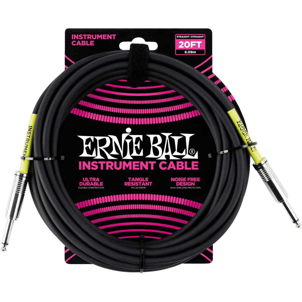 Ernie Ball 6046 Instrumentenkabel Schwarz | 6 Meter