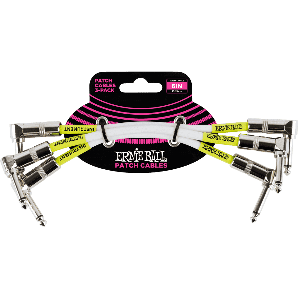 Ernie Ball 6051 Patchkabel Weiß Set | 15 cm