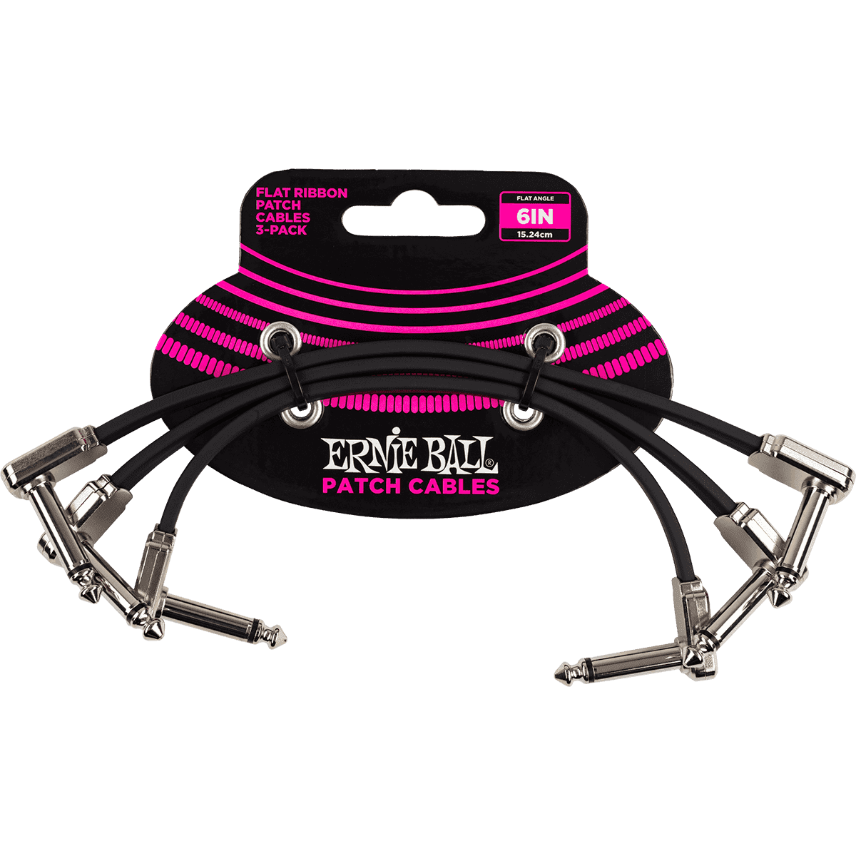 Ernie Ball 6221 Patchkabel-Flachband-Set | 15 cm