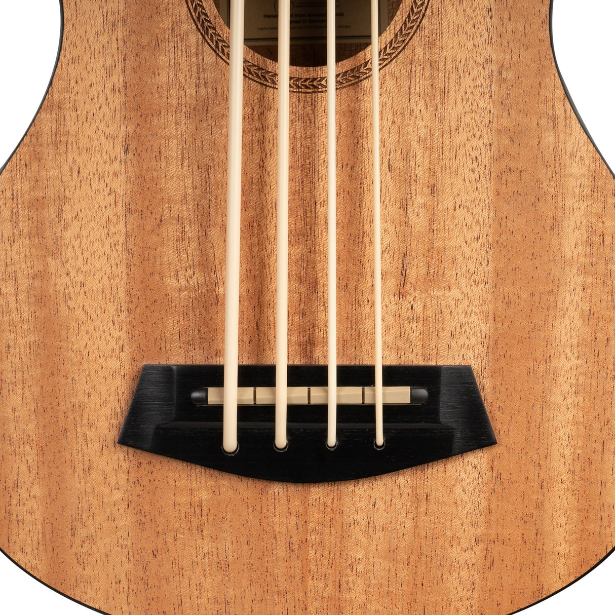 Cascha Bass-Ukulele Mahagoni mit Bezug