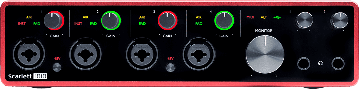 Focusrite Scarlett 18i8 USB-Audioschnittstelle der 3. Generation