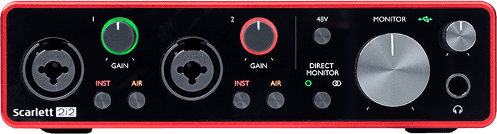 Focusrite Scarlett 2i2 USB-Audio-Interface der 3. Generation