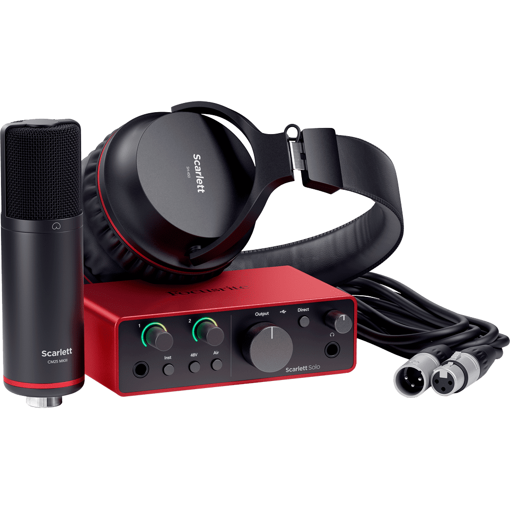 Focusrite Scarlett Solo Studio USB-Audio-Interface-Bundle der 4. Generation