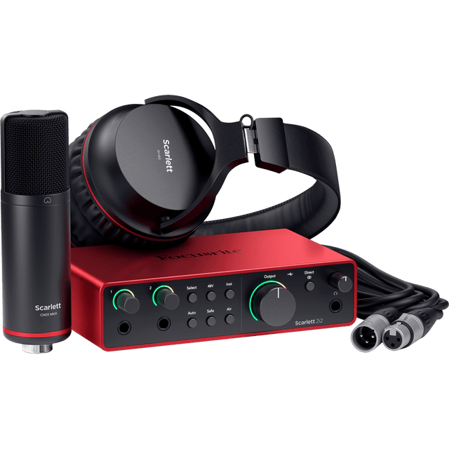 Focusrite Scarlett 2i2 Studio 4th Gen USB Audio Interface Bundle