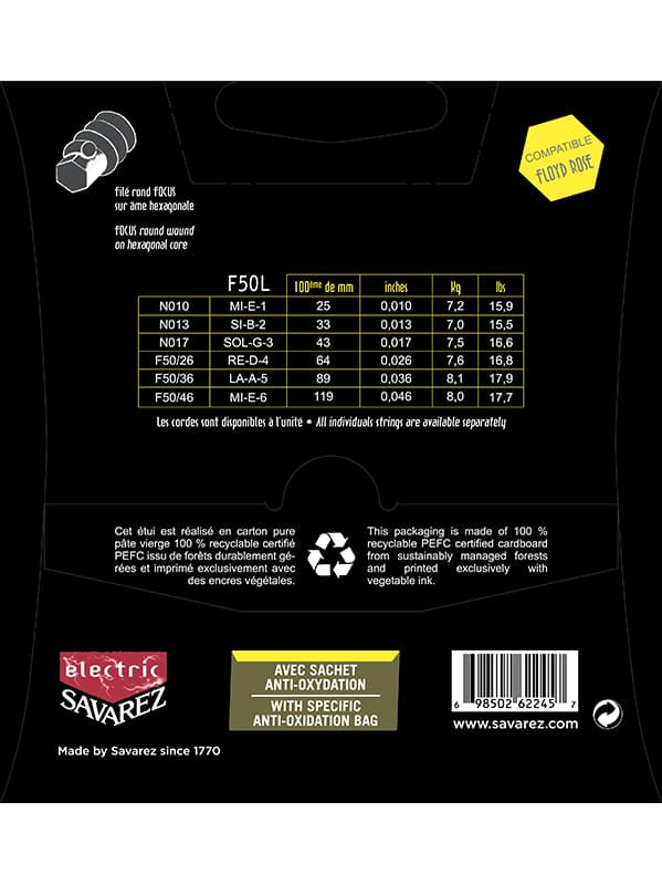 Savarez F50L 10-46 E-Gitarrensaiten