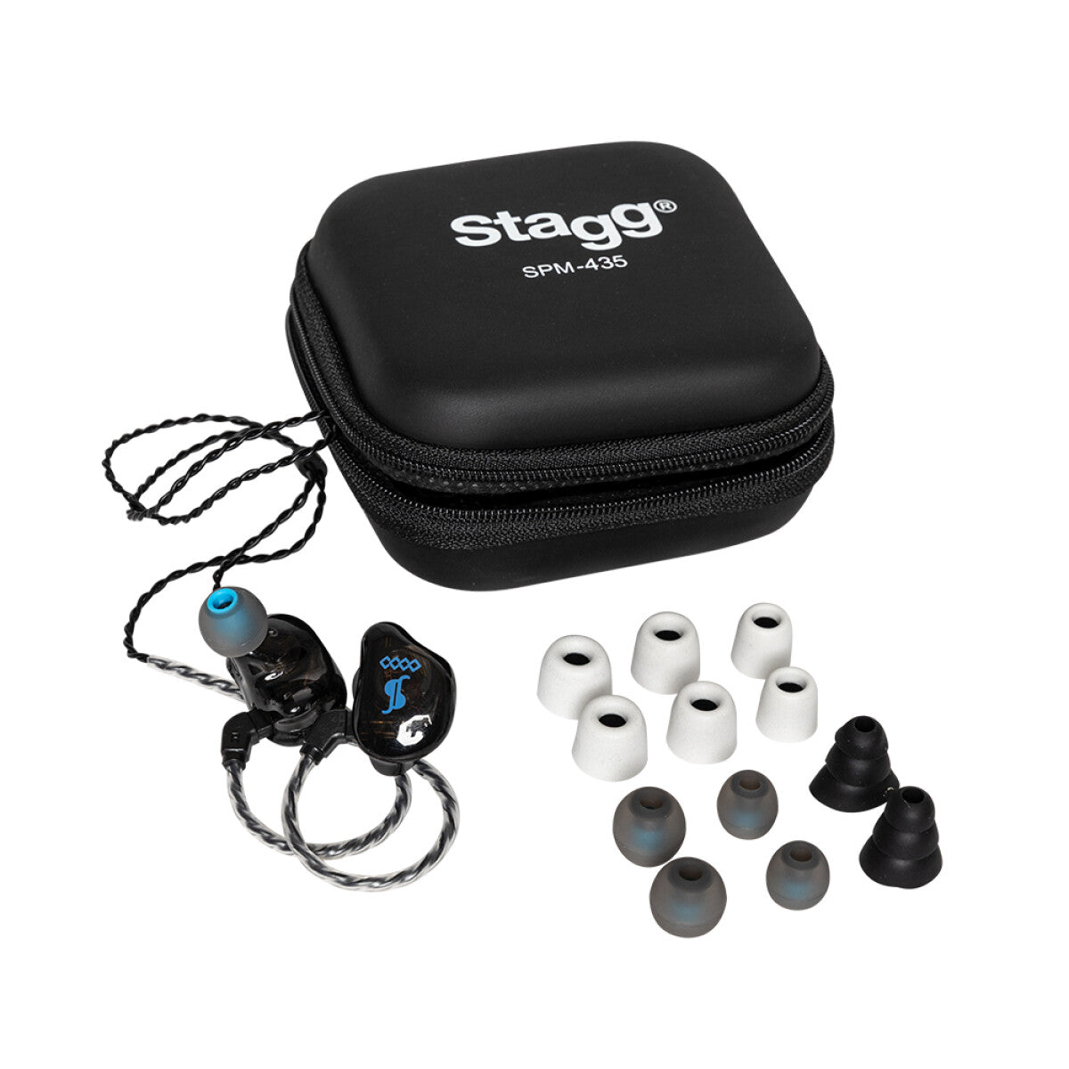 Stagg SPM-435 BK live In-Ears voor Live en Studio