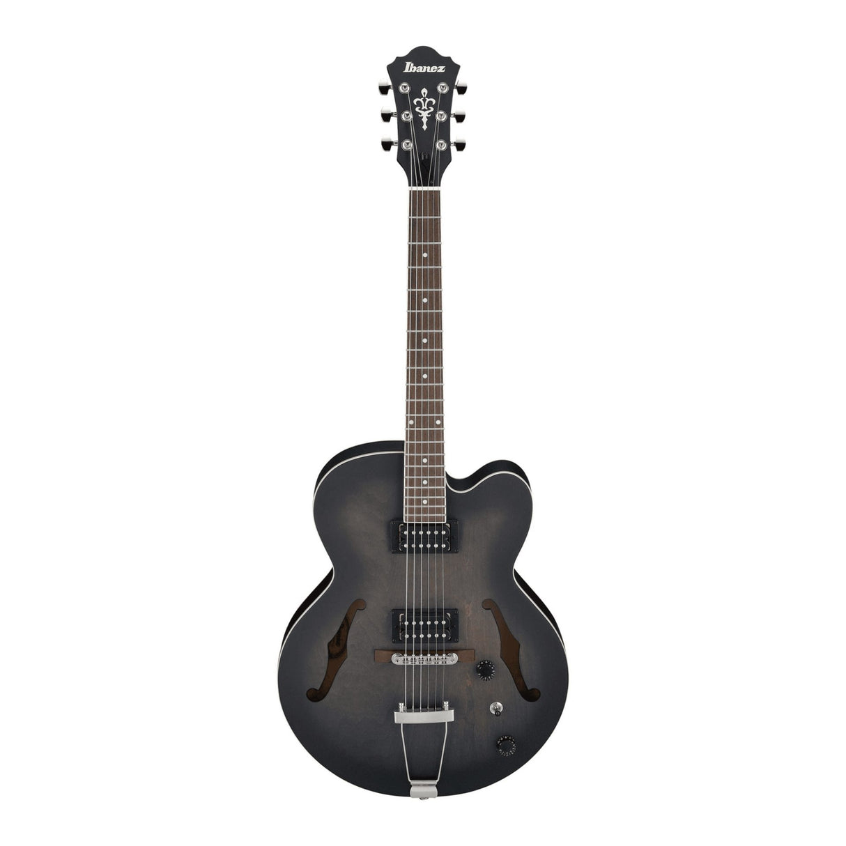 Ibanez AF55 Artcore Transparent Schwarz Flach