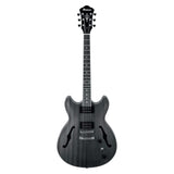 Ibanez AS53 Artcore Transparent Schwarz Flach