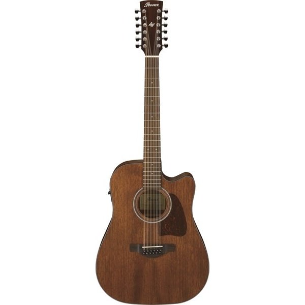 Ibanez Artwood AW5412CE Open Pore Natural 12-saitige E/A-Gitarre