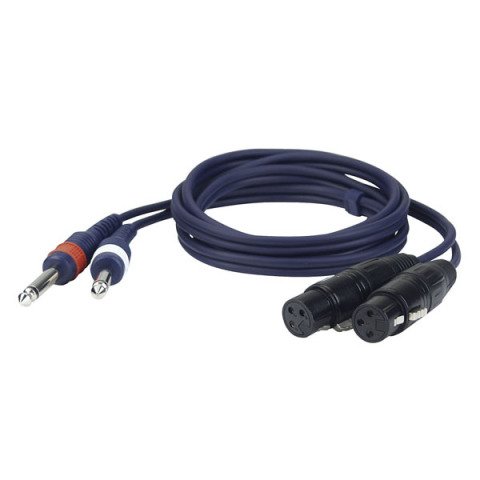 Dap FL43 2x XLR-Buchse - 2x Mono-Klinke | 1,5 Meter