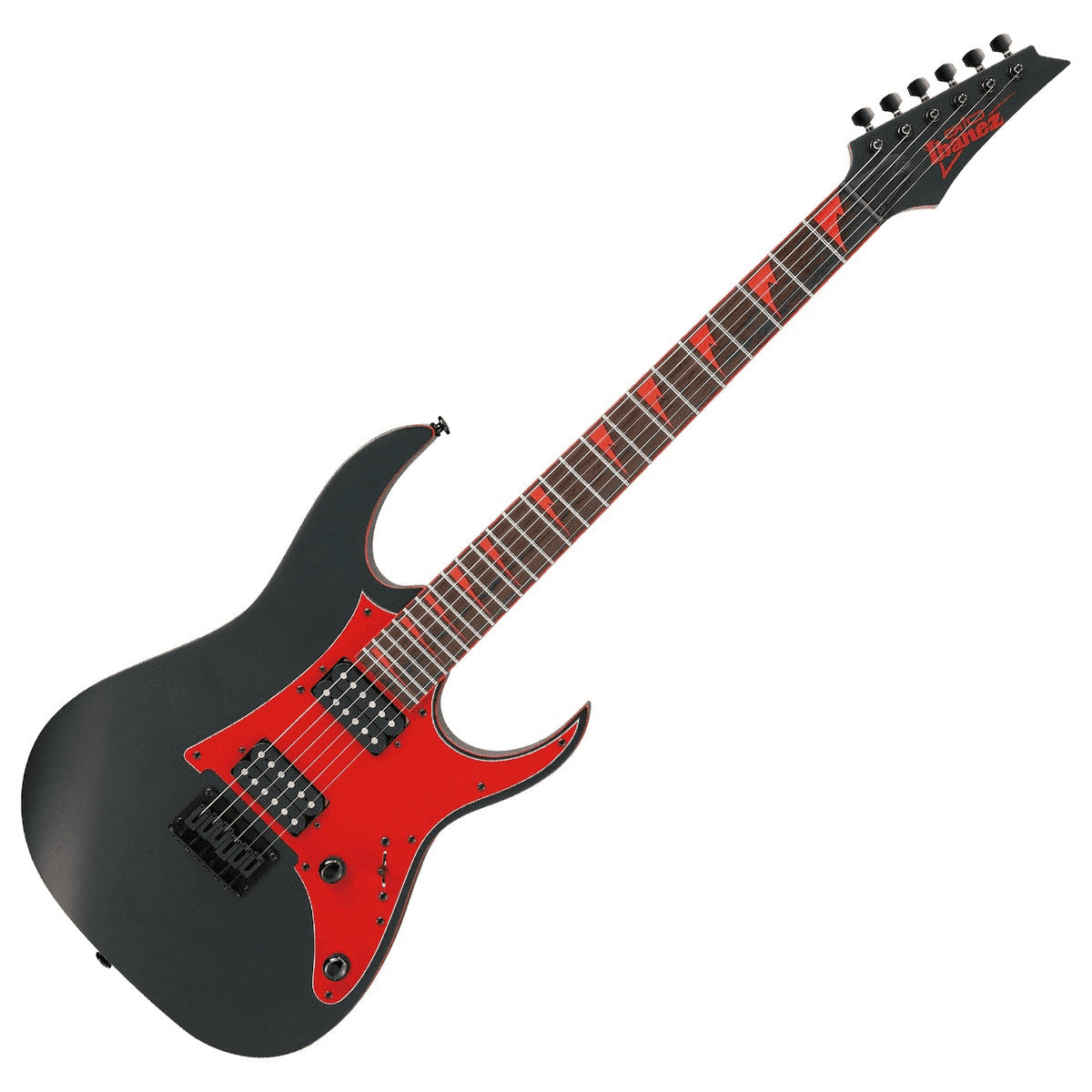 Ibanez GIO GRG131DX BKF Schwarz Flach