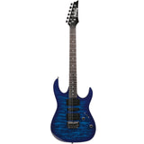 Ibanez Gio GRX70QATBB Transparent Blue Burst Elektrische Gitaar