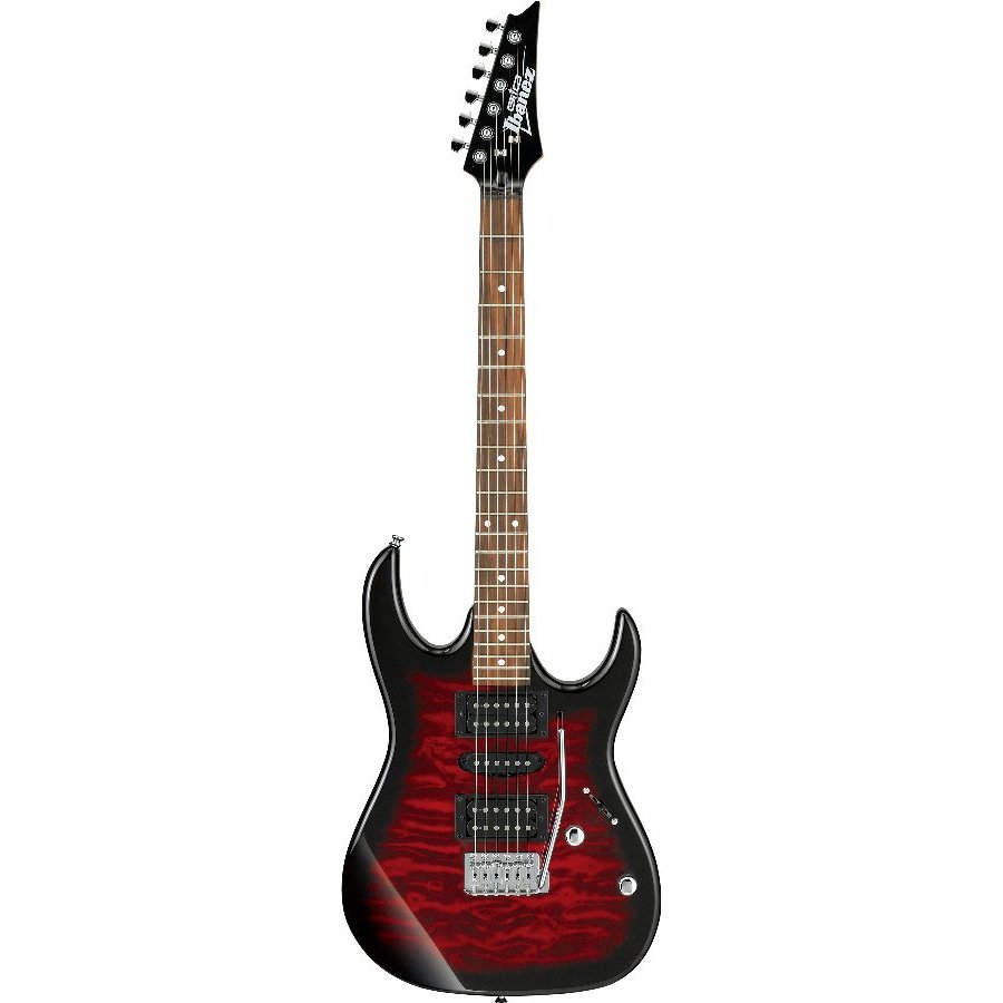 Ibanez GIO GRX70QATRB Transparent Red Burst Elektrische Gitaar