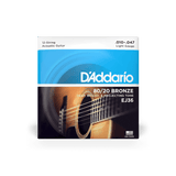 DAddario EJ36 10-47 12-String Light 80/20 Bronze