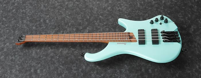 Ibanez EHB1000S Bass Workshop Sea Foam Green Matte Headless mit Gigbag