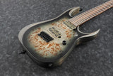 Ibanez RGD71ALPA-CKF Axion Label Charcoal Burst Black Stained Flat 7-Saiter