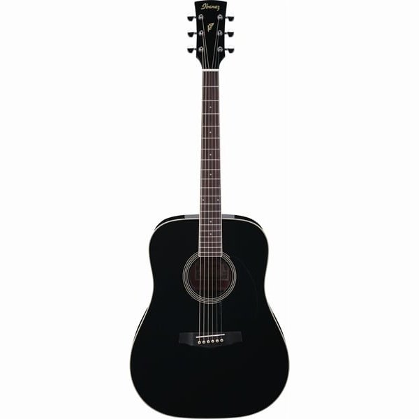 Ibanez PF15-BK Dreadnought Modell Akustik-Westerngitarre schwarz