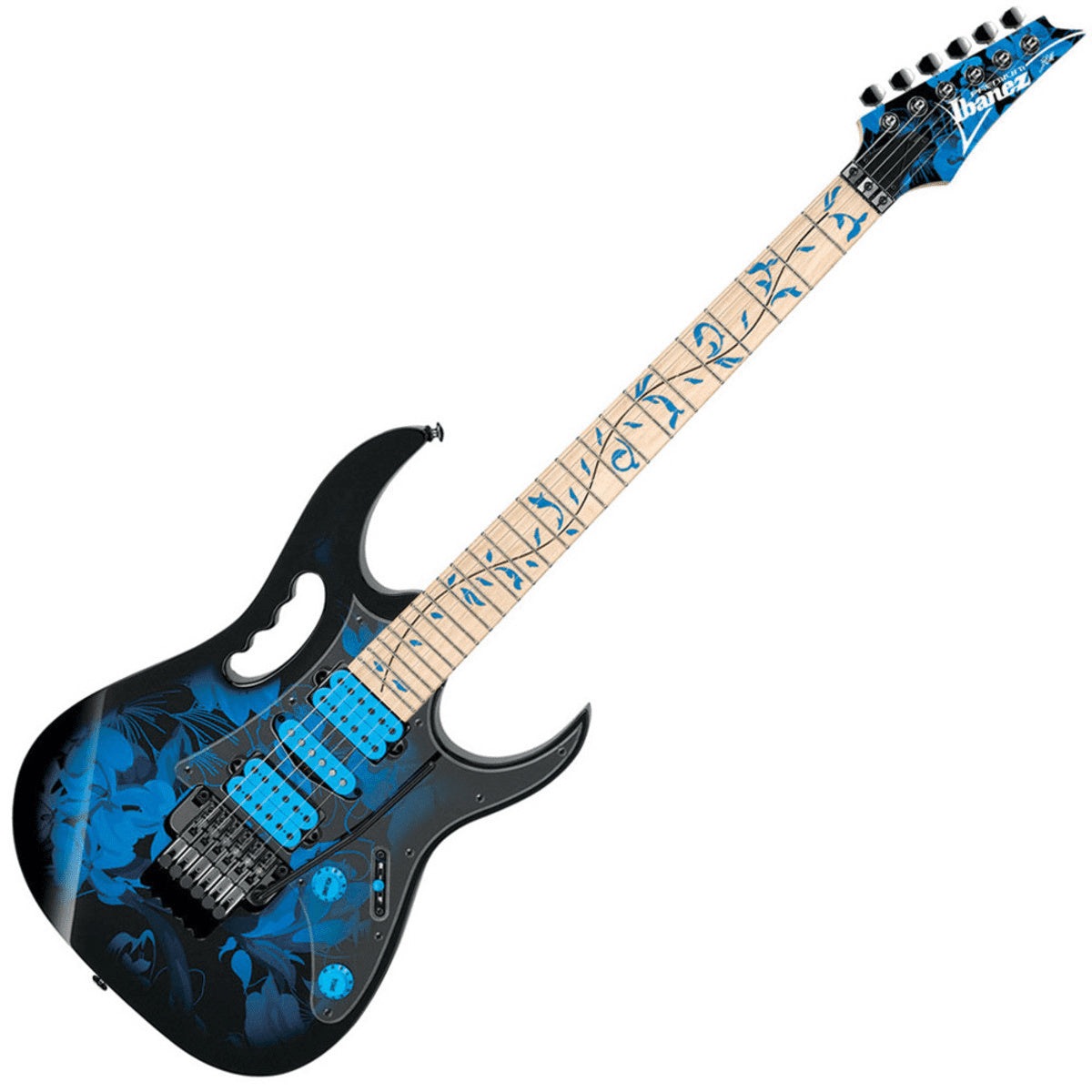 Ibanez JEM77P-BFP Steve Vai Premium blaues Blumenmuster