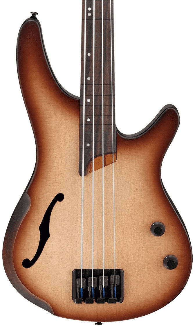 Ibanez Bass Workshop SRH500F Natural Browned Burst Flat